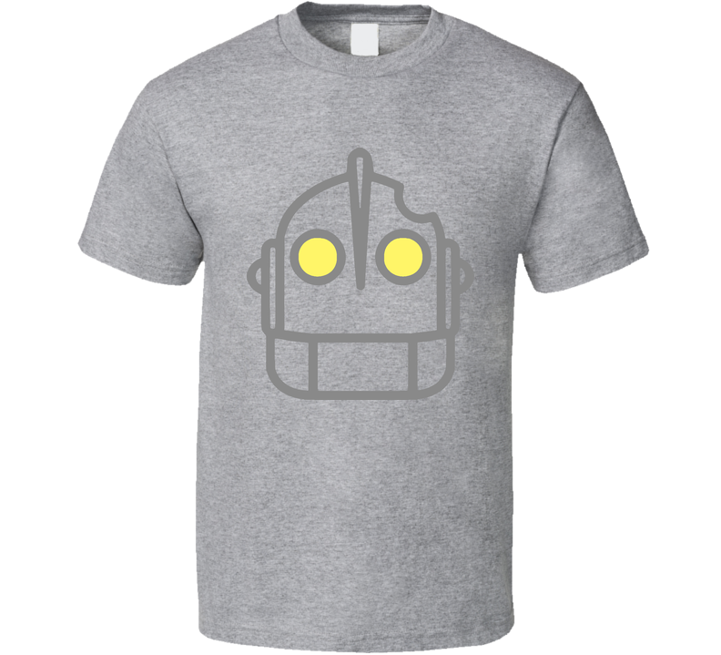 The Iron Giant Face Gray Unisex T Shirt