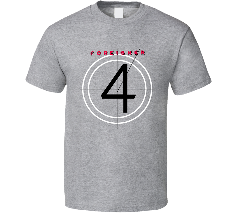 Foreigner Retro Music Rock Band Album Gray Unisex T Shirt