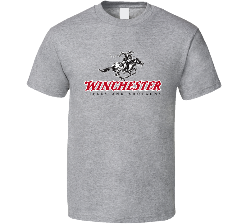 Winchester Classic Logo Gray Unisex T Shirt Winchester Classic Logo Gray Unisex T Shirt