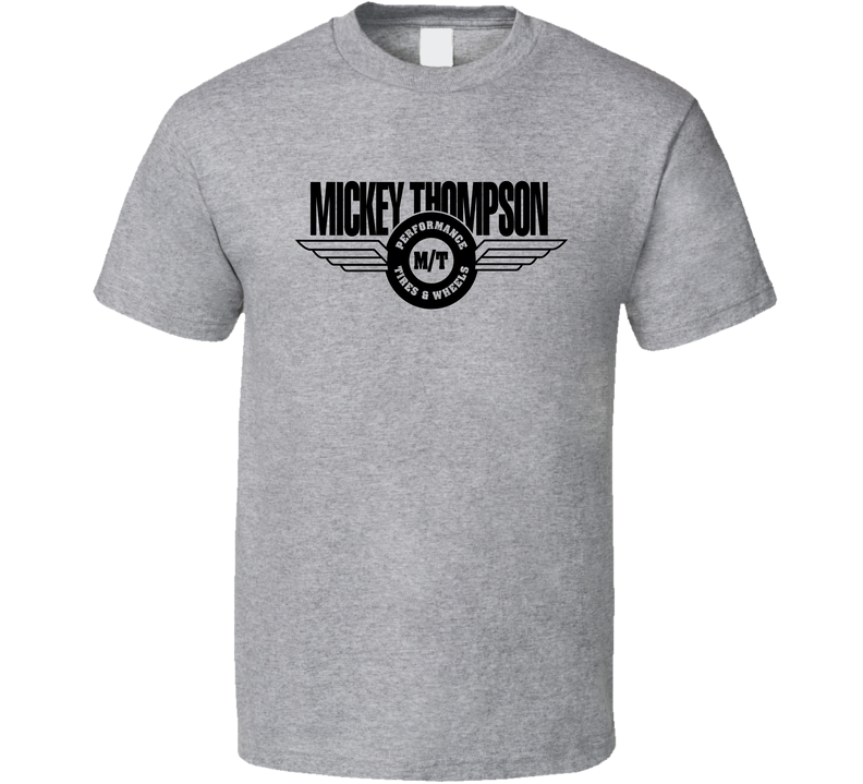 Mickey Thompson Race Tires High Performance Drag Radials  Accessories Logo Gray Unisex T Shirt