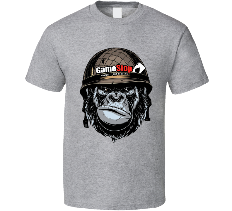 Gamestop Ape Stock Stonk Gray Unisex T Shirt Gamestop Ape Stock Stonk Gray Unisex T Shirt