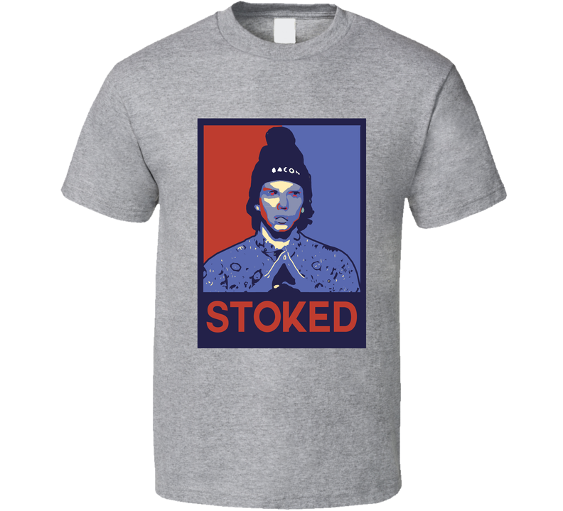Chad Goes Deep Stoked Hope  Fan Gray Unisex T Shirt Chad Goes Deep Stoked Hope  Fan Gray Unisex T Shirt