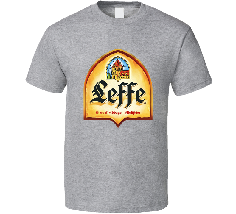 Leffe Ipa Cool Beer Brewery Logo Gray Unisex T Shirt
