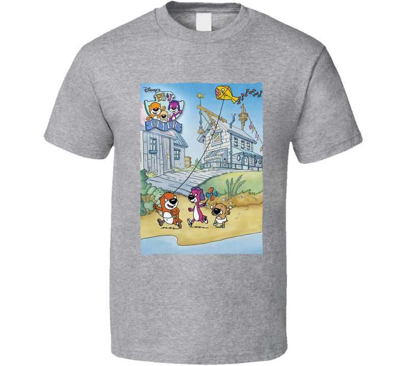 Pb&j Otter Poster 90s Kids Tv Show Cartoon Gray Unisex T Shirt