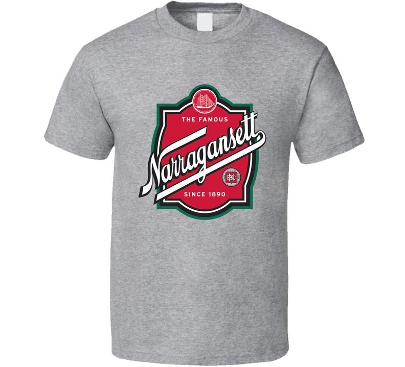 The Famous Narrangansett Brewery Beer Alcohol Cool Logo Gray Unisex T Shirt The Famous Narrangansett Brewery Beer Alcohol Cool Logo Gray Unisex T Shirt