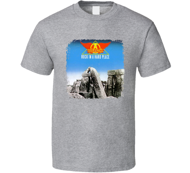 Aerosmith Rock In A Hard Place Rock Band Music Gray Unisex T Shirt Aerosmith Rock In A Hard Place Rock Band Music Gray Unisex T Shirt
