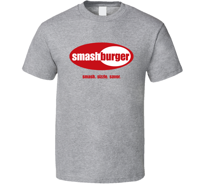 Smashburger Fast Food Restaurant Logo Gray Unisex T Shirt Smashburger Fast Food Restaurant Logo Gray Unisex T Shirt