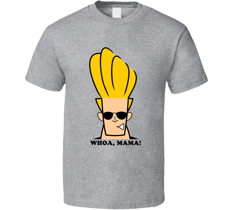 Johnny Bravo Fictional Musican Band Character Fan Gray Unisex T Shirt