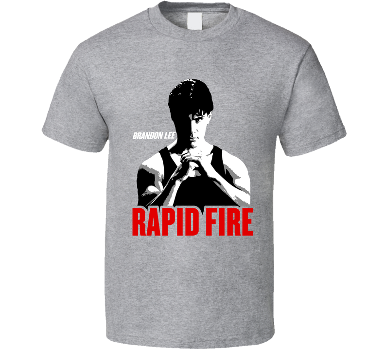 Brandon Lee Rapid Fire Movie Fan Gray Unisex T Shirt