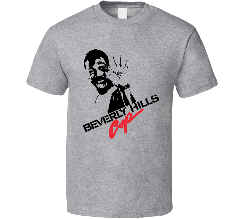 Beverly Hills Cop Eddie Murphy Retro Gray Unisex T Shirt Beverly Hills Cop Eddie Murphy Retro Gray Unisex T Shirt