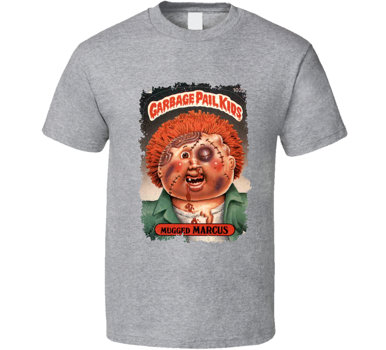 Garbage Pail Kids Mugged Marcus Gray Unisex T Shirt Garbage Pail Kids Mugged Marcus Gray Unisex T Shirt