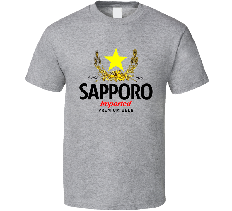 Sapporo Beer Gray Unisex T Shirt