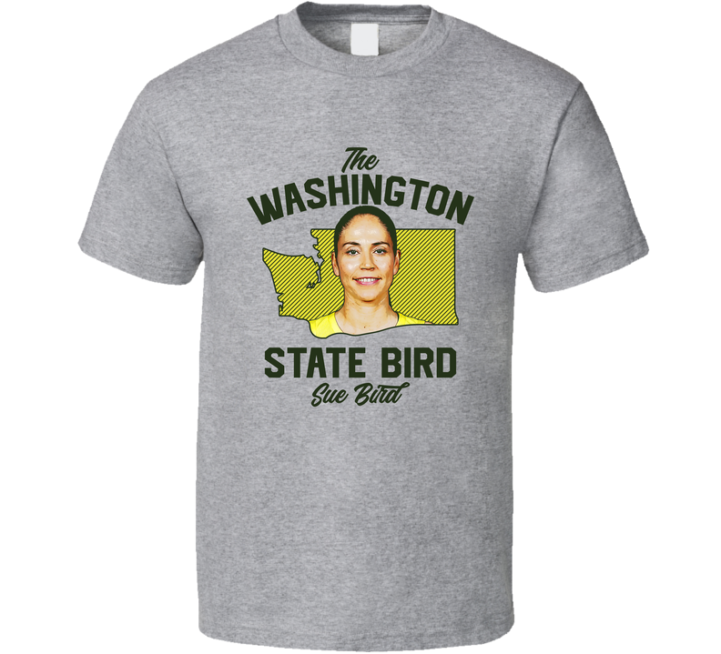 The Washington State Bird Sue Bird Basketball Wnba Legend Gray Unisex T Shirt The Washington State Bird Sue Bird Basketball Wnba Legend Gray Unisex T Shirt