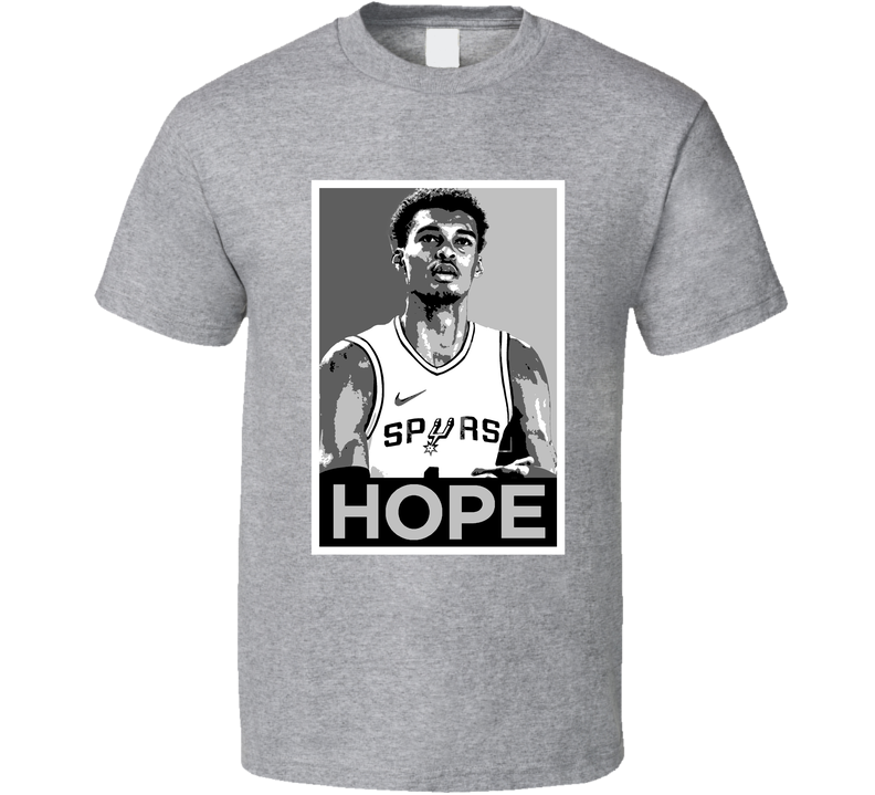 Victor Wembanyama Basketball Hope Gray Unisex T Shirt Victor Wembanyama Basketball Hope Gray Unisex T Shirt