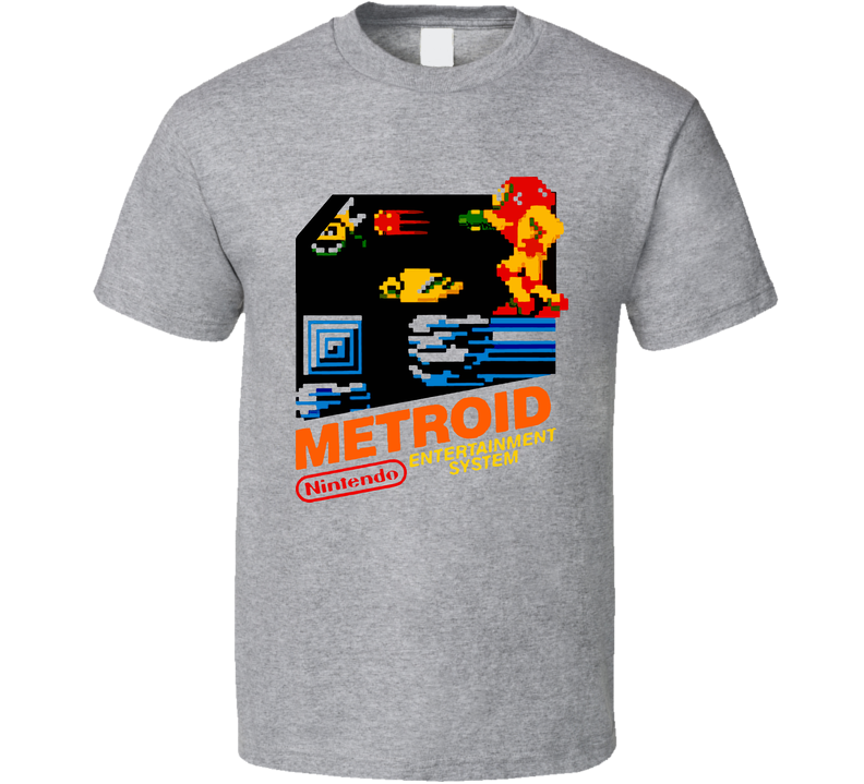 Metroid Nes Retro Gray Unisex T Shirt Metroid Nes Retro Gray Unisex T Shirt