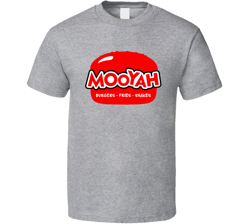 Mooyah Burger Fast Food Restaurant Logo Gray Unisex T Shirt Mooyah Burger Fast Food Restaurant Logo Gray Unisex T Shirt