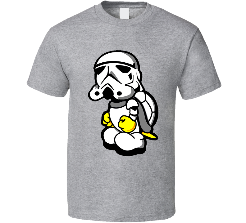 Koopa Troopa Sci Fi Style Gray Unisex T Shirt