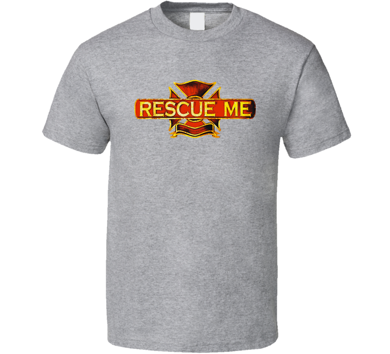 Rescue Me 2000s Tv Show Fan Logo Gray Unisex T Shirt