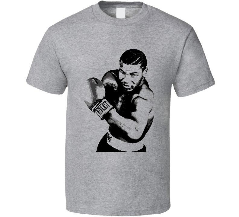 Mike Tyson Boxing Classic Gray Unisex T Shirt Mike Tyson Boxing Classic Gray Unisex T Shirt