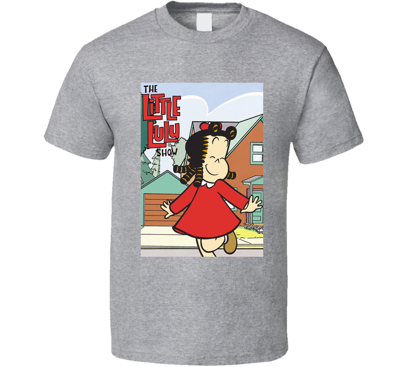 The Little Lulu Show 90s Kids Tv Show Cartoon Gray Unisex T Shirt