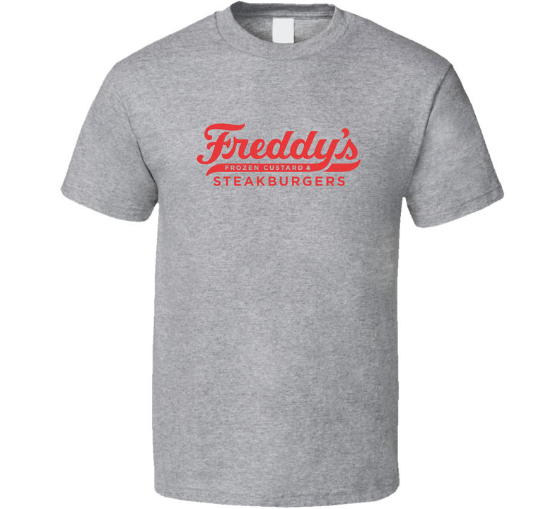 Freddys Steakburgers Logo Gray Unisex T Shirt Freddys Steakburgers Logo Gray Unisex T Shirt