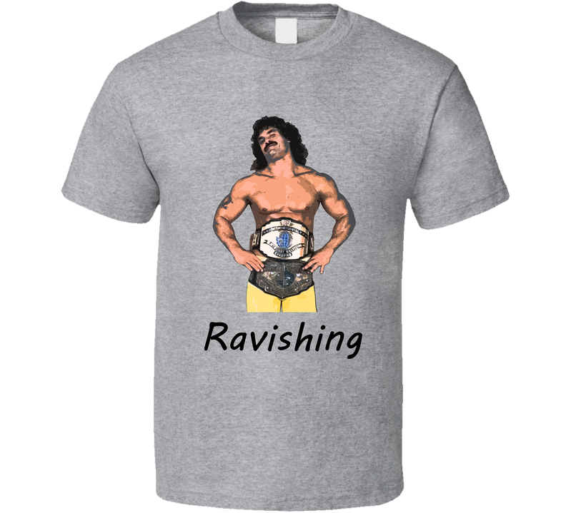 Ravishing Rick Rude Wrestling Legend Yellow Gray Unisex T Shirt Ravishing Rick Rude Wrestling Legend Yellow Gray Unisex T Shirt