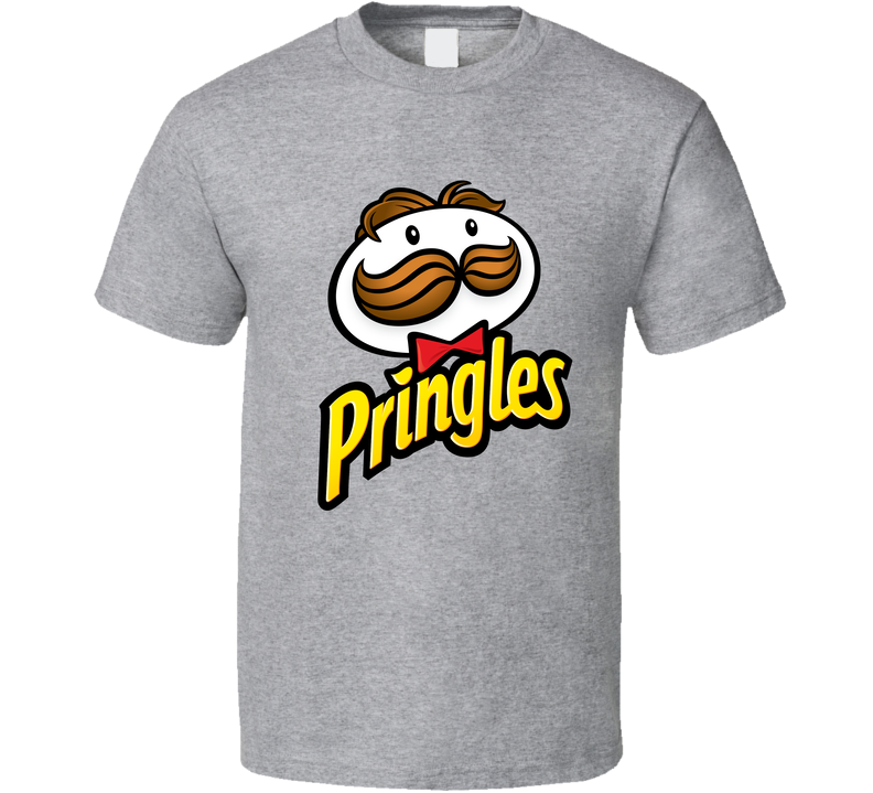 Pringles Chips Food Snack Mascot Gray Unisex T Shirt