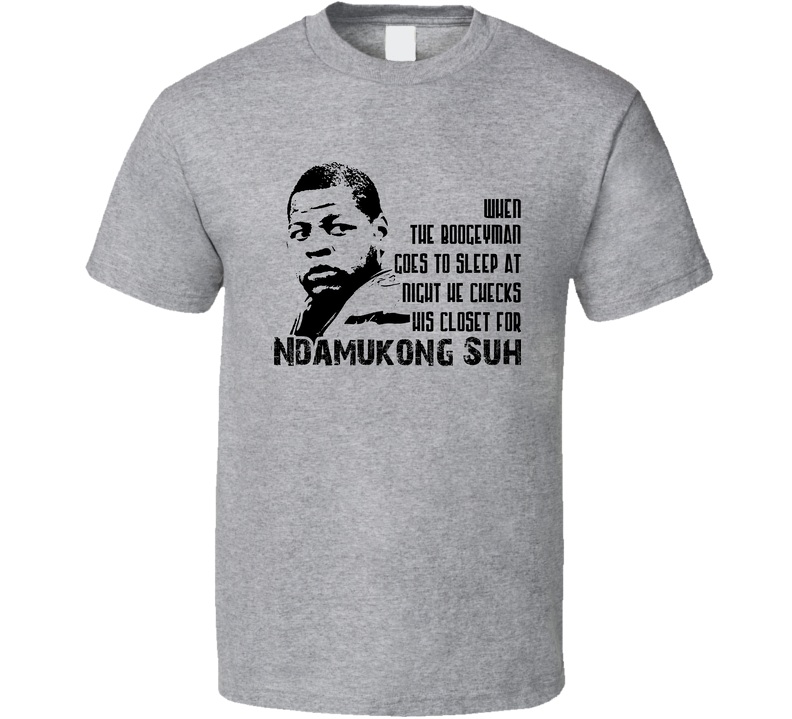 Ndamukong Suh Detroit Football Gray Unisex T Shirt Ndamukong Suh Detroit Football Gray Unisex T Shirt