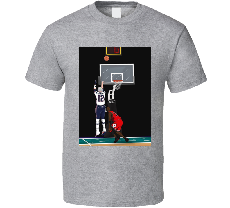 Tom Brady Goat Basketball Funny Winner Gray Unisex T Shirt