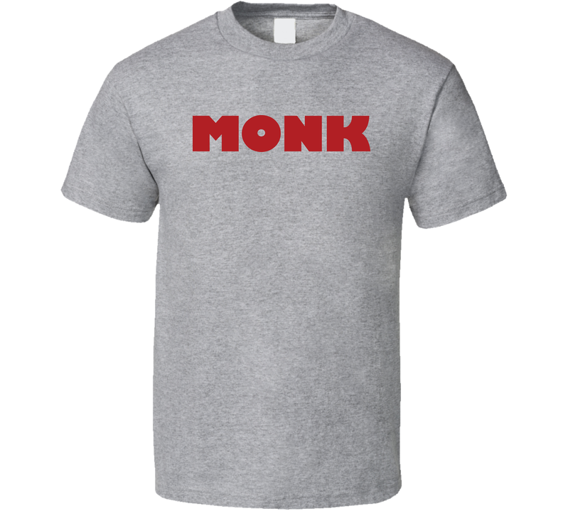 Monk 2000s Tv Show Fan Logo Gray Unisex T Shirt