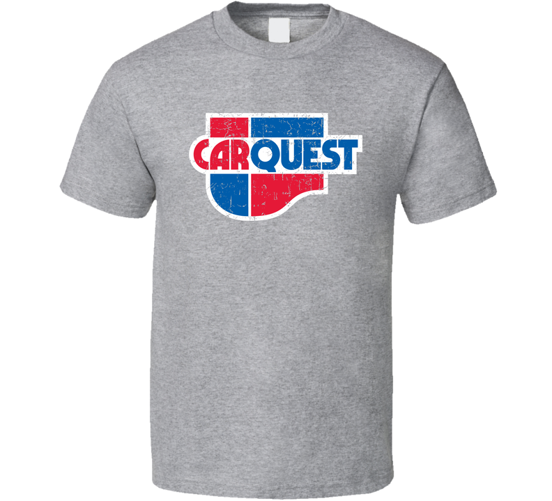 Carquest Automobile Car Motorcycle Parts Cool Distressed Style Brand Logo Emblem Gray Unisex T Shirt