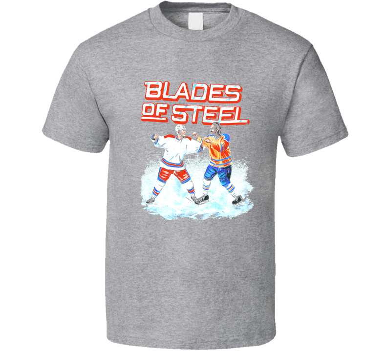 Blades Of Steel Hockey Video Game Nes Gray Unisex T Shirt
