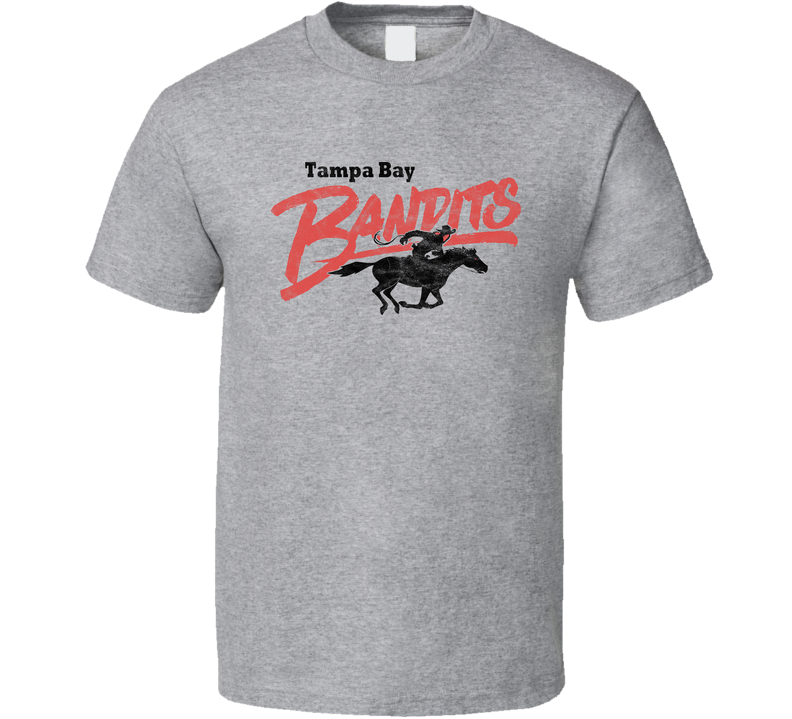 Tampa Bay Bandits Usfl Defunct Football Team Worn Look Gray Unisex T Shirt