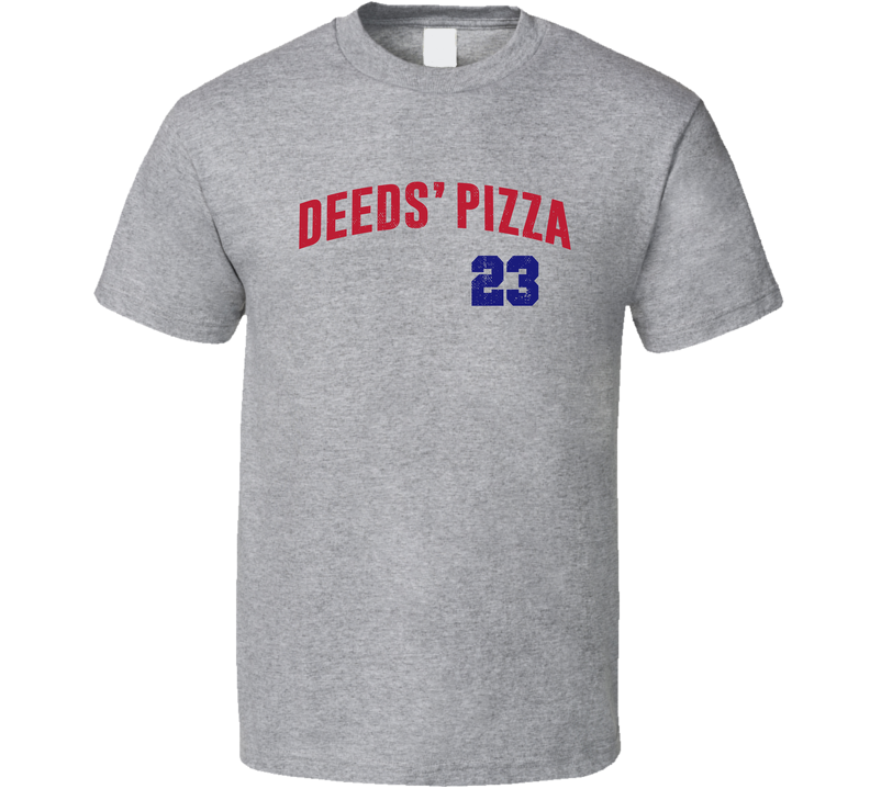 Mr Deeds Pizza Adam Sandler Pizzeria Fictional Movie Restaurant Comedy Fan Gray Unisex T Shirt