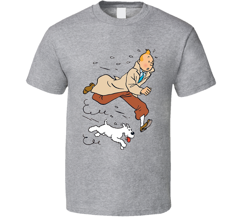 The Adventures Of Tintin Tv Show Season Two Fan Gray Unisex T Shirt