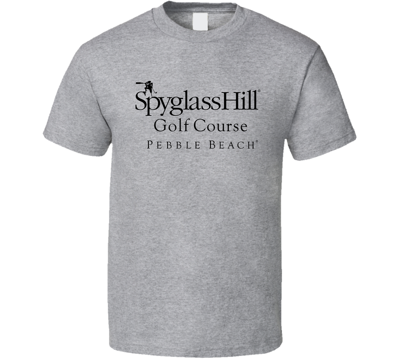 Spyglass Hill Golf Course Pebble Beach Logo Golfing Fan Father's Day Gray Unisex T Shirt Spyglass Hill Golf Course Pebble Beach Logo Golfing Fan Father's Day Gray Unisex T Shirt