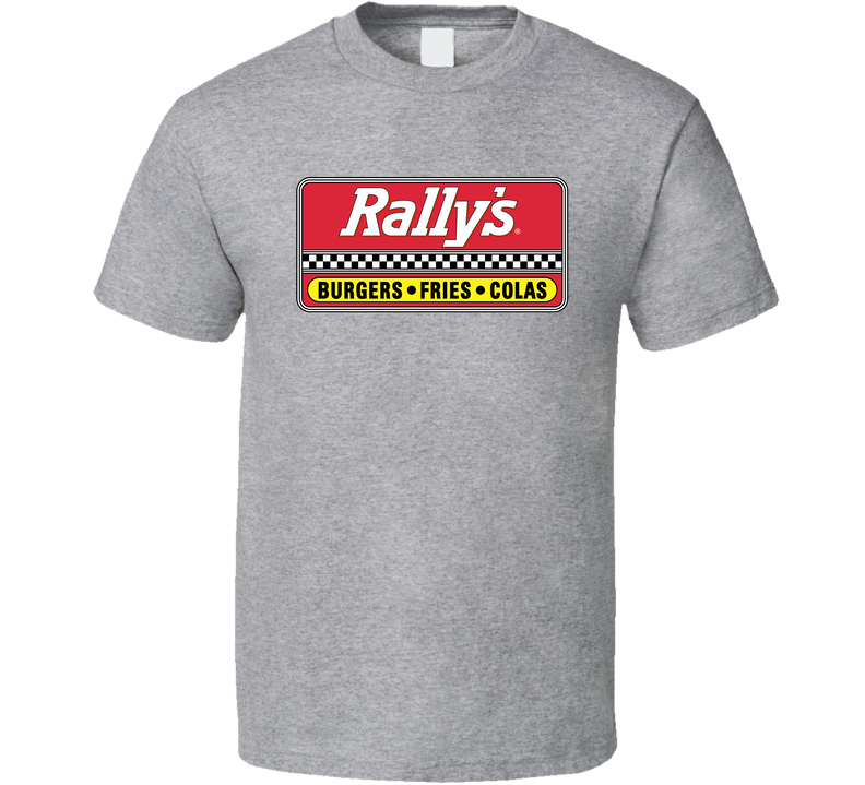Rallys Burgers Logo Gray Unisex T Shirt Rallys Burgers Logo Gray Unisex T Shirt