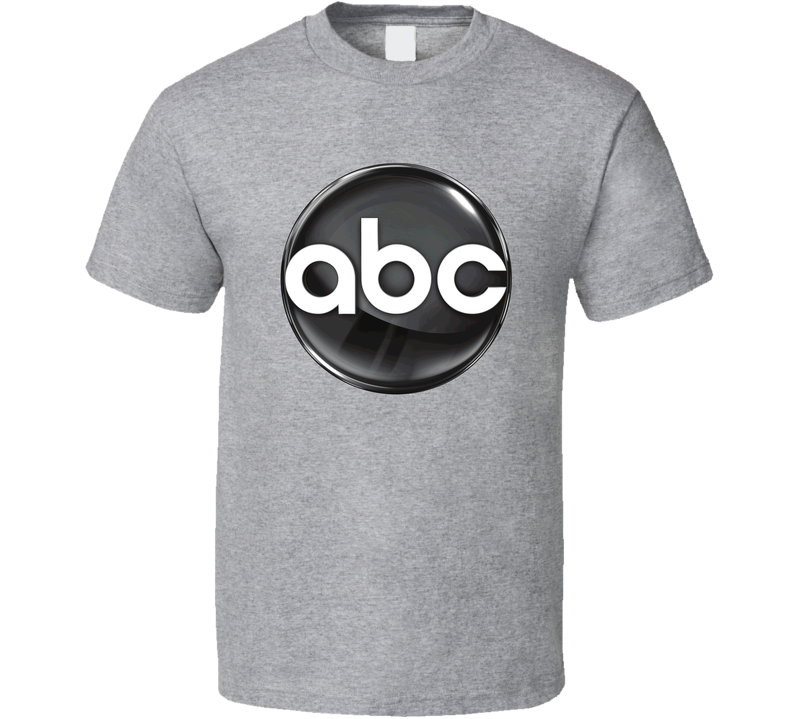 Abc Tv Channel Cool Television Station Logo Gray Unisex T Shirt Abc Tv Channel Cool Television Station Logo Gray Unisex T Shirt