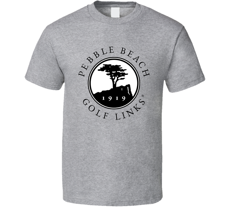 Us Open 1919 Pebble Beach Type Logo Pro Golf Fan Gray Unisex T Shirt Us Open 1919 Pebble Beach Type Logo Pro Golf Fan Gray Unisex T Shirt