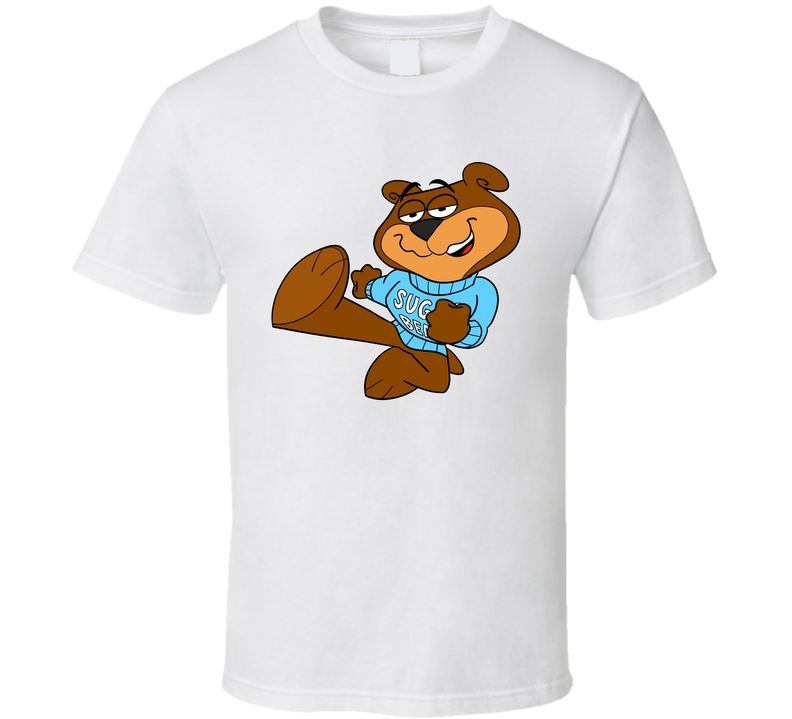 Sugar Bear Crisp Cereal Brand Mascot Foodie White Unisex T Shirt