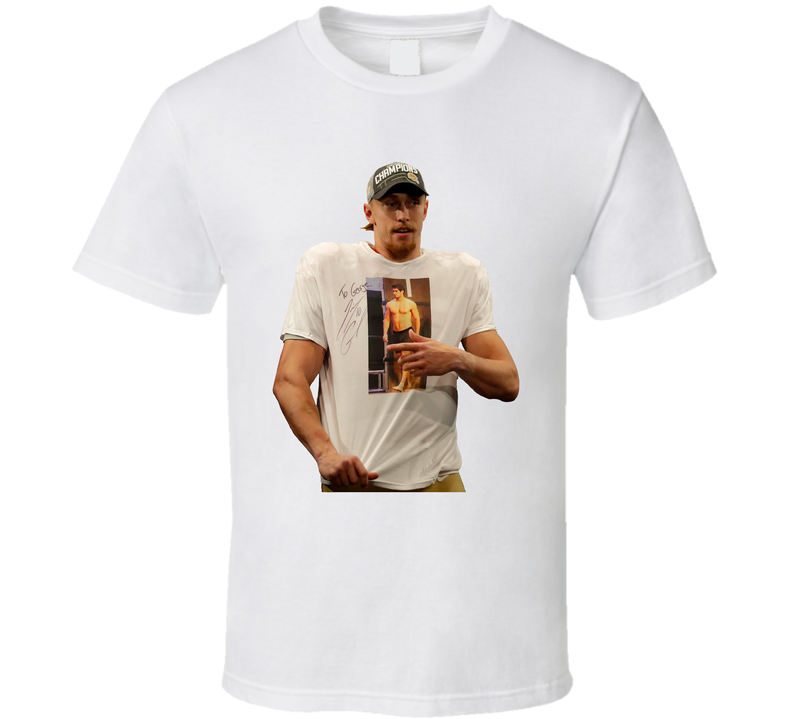 George Kittle Wearing Topless Jimmy Garoppolo Football White Unisex T Shirt