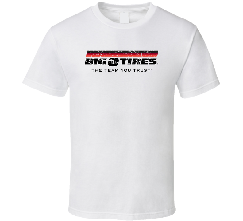 Big O Tires Automobile Car Parts Cool Distressed Style Brand Logo Emblem White Unisex T Shirt
