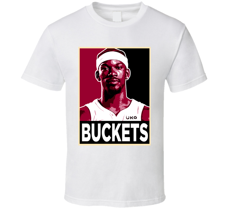 Jimmy Butler Buckets Hope Style White Unisex T Shirt Jimmy Butler Buckets Hope Style White Unisex T Shirt