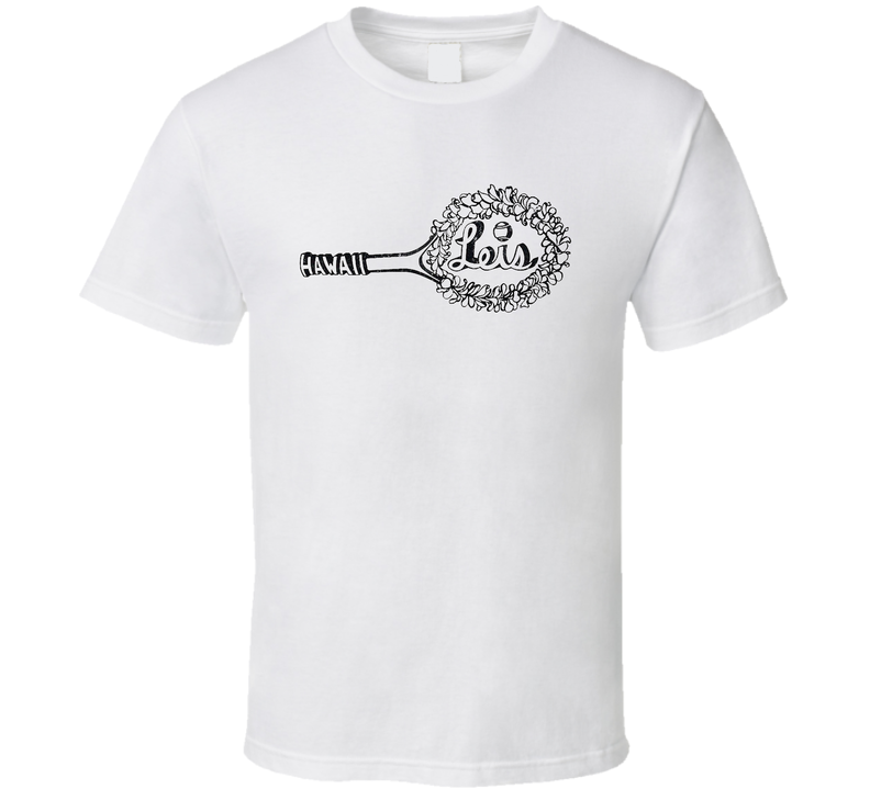 Hawaii Leis World Team Tennis League Retro Team Logo White Unisex T Shirt