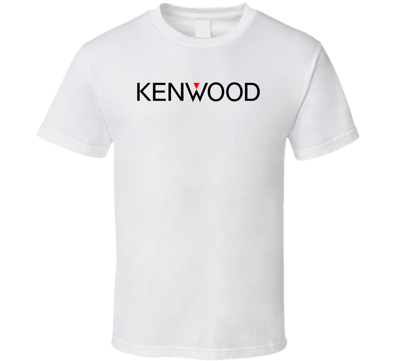 Kenwood Sound Car Audio Sub Woofer Logo White Unisex T Shirt