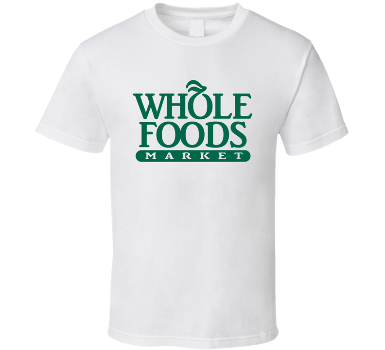 Whole Foods Market Grocery Store Company Logo White Unisex T Shirt