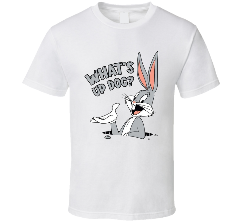 Whats Up Doc Funny Bugs Bunny White Unisex T Shirt