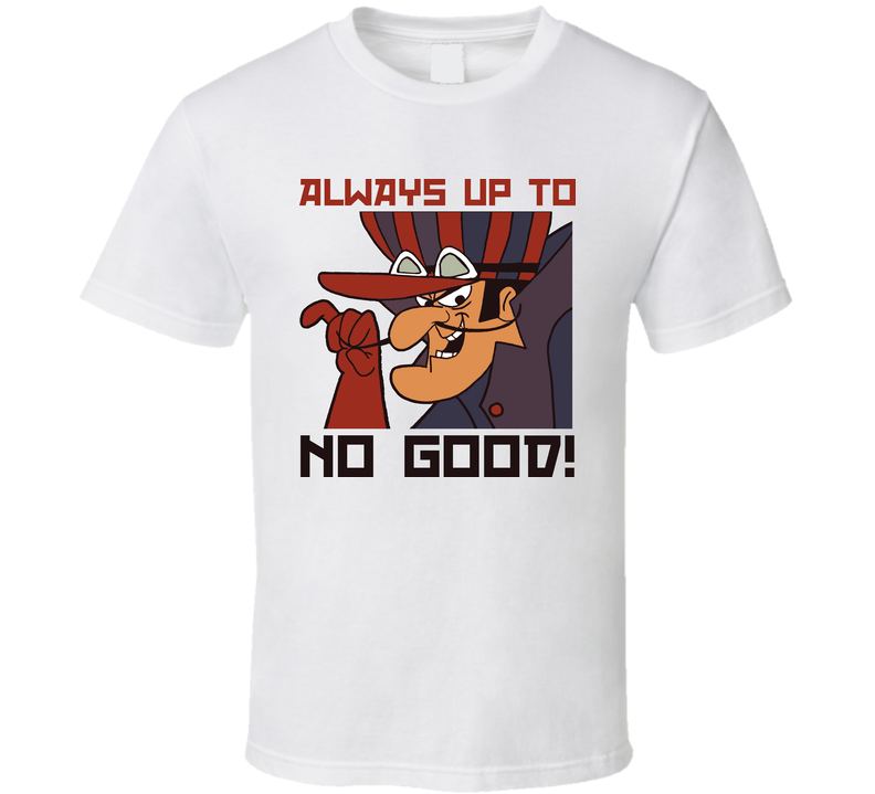 Dick Dastardly Wacky Races White Unisex T Shirt Dick Dastardly Wacky Races White Unisex T Shirt