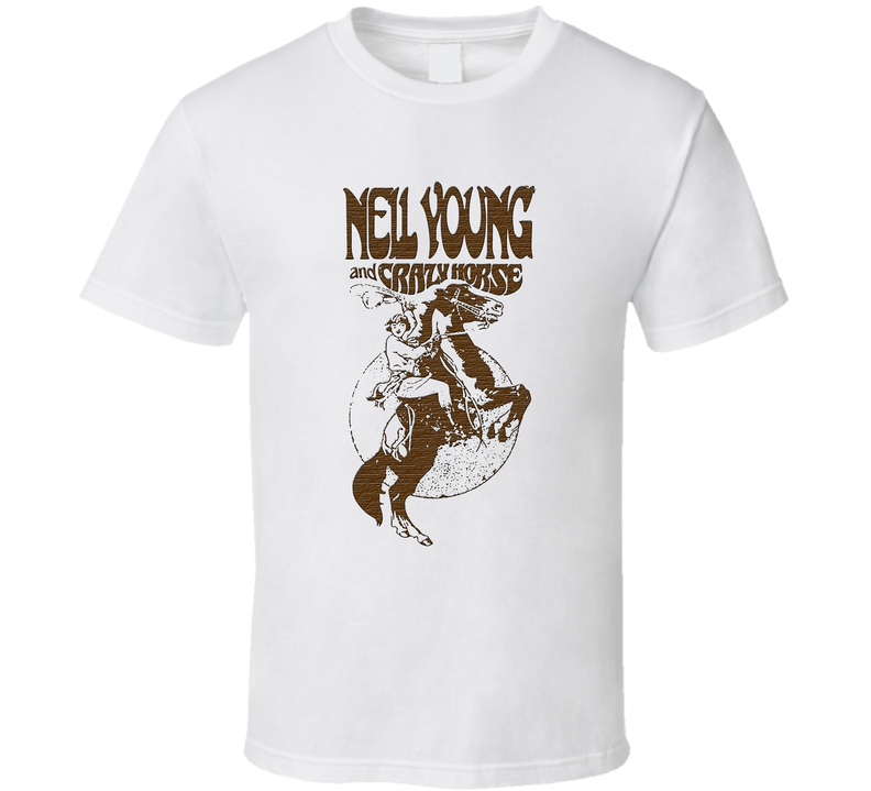 Neil Young Crazy Horse rock FRANK White Unisex T Shirt Neil Young Crazy Horse rock FRANK White Unisex T Shirt