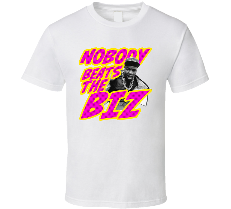 Nobody Beats The Biz 90s Hip Hop Biz Markie White Unisex T Shirt